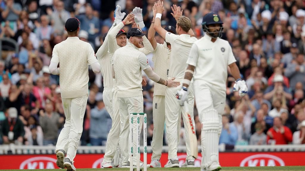 India still trail England by another 158 runs with four wickets in hand and three day’s play remaining in the match.