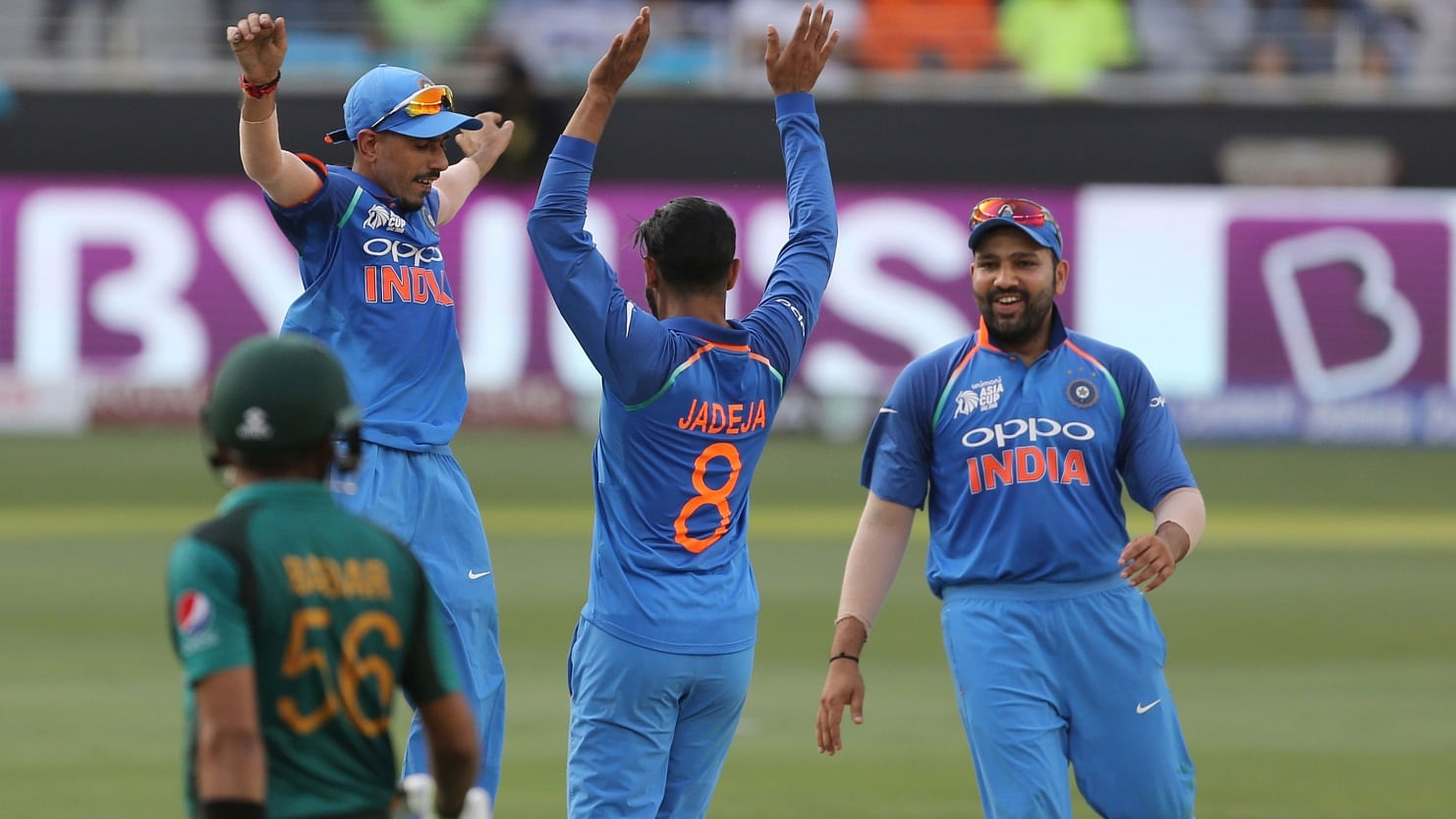 India beat Pakistan by 9 wickets in the Asia Cup match on Sunday.