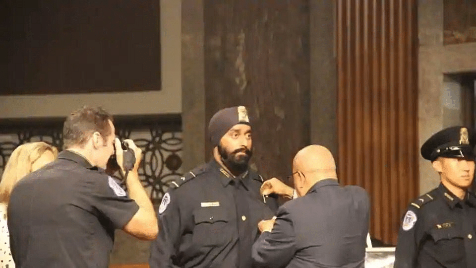 Anshdeep Singh Bhatia,the first Sikh in US president Donald Trump’s security detail.