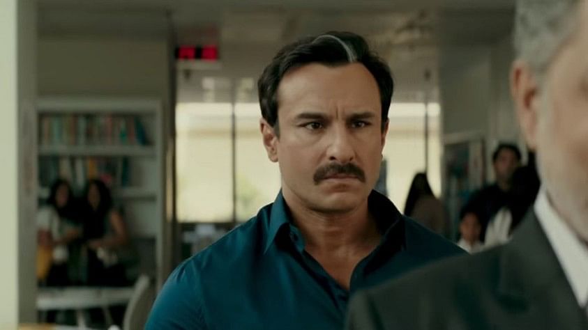 Saif Ali Khan in the trailer of <i>Baazaar</i>.&nbsp;