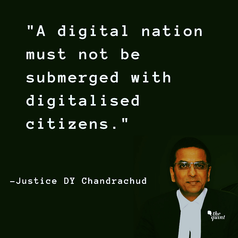Justice Chandrachud, in a stinging dissent, said the Aadhaar Act as a Money Bill is a “fraud on the Constitution”.