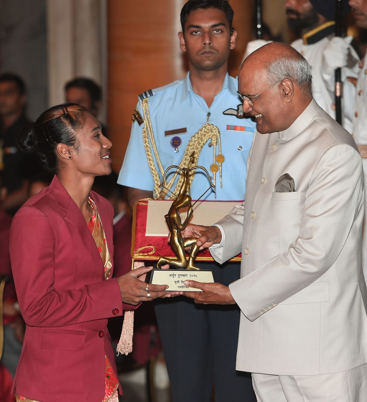 Virat Kohli and weightlifter Saikhom Mirabai Chanu were conferred  the Rajiv Gandhi Khel Ratna award.