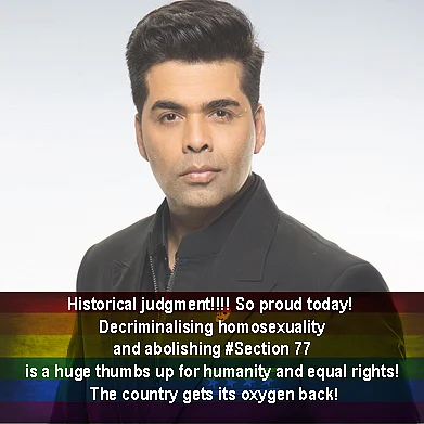 Karan Johar welcomed the verdict on social media. 