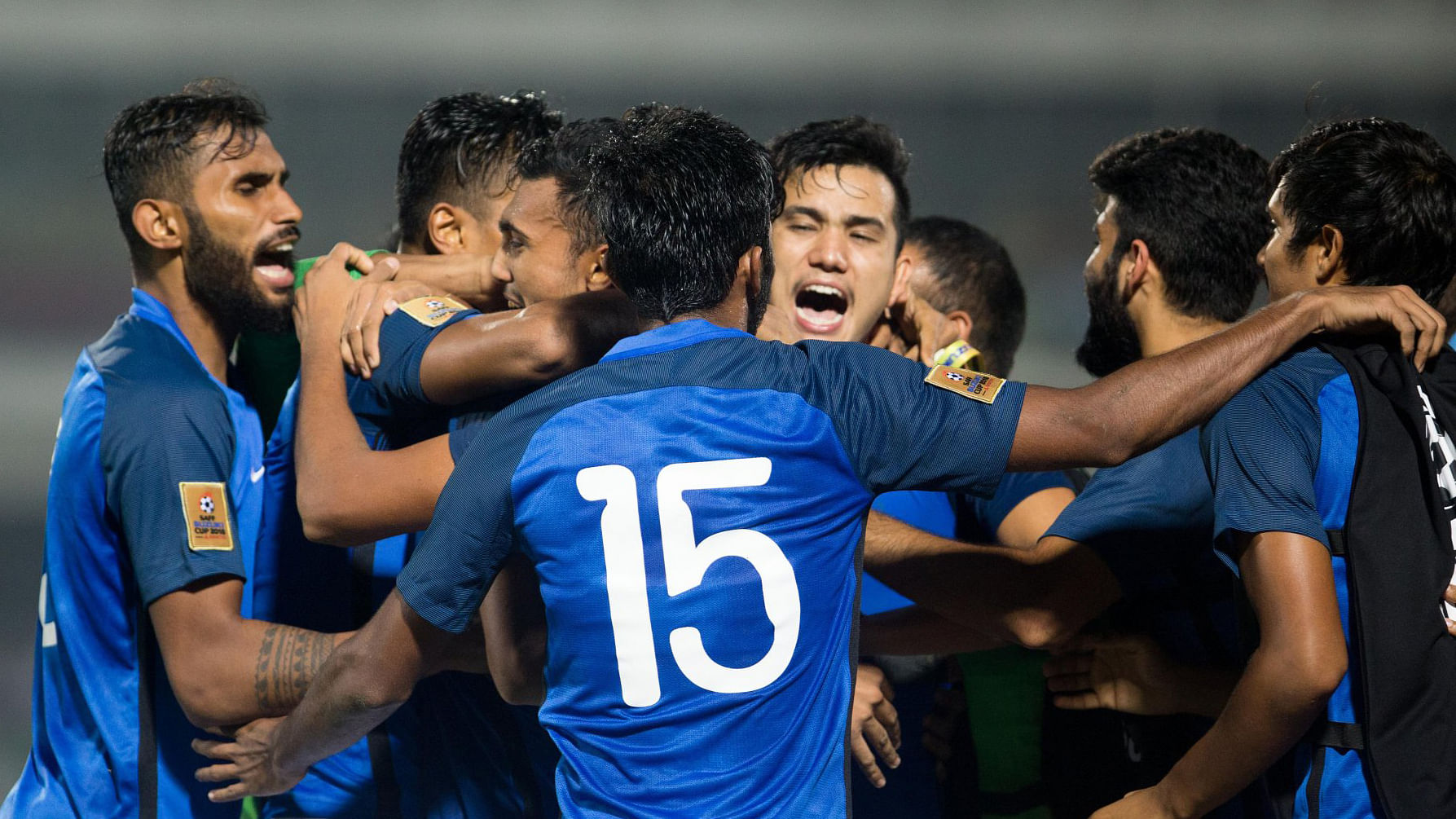 Manvir Singh scored two goals for India as they beat Pakistan 3-1 in the SAFF Cup.