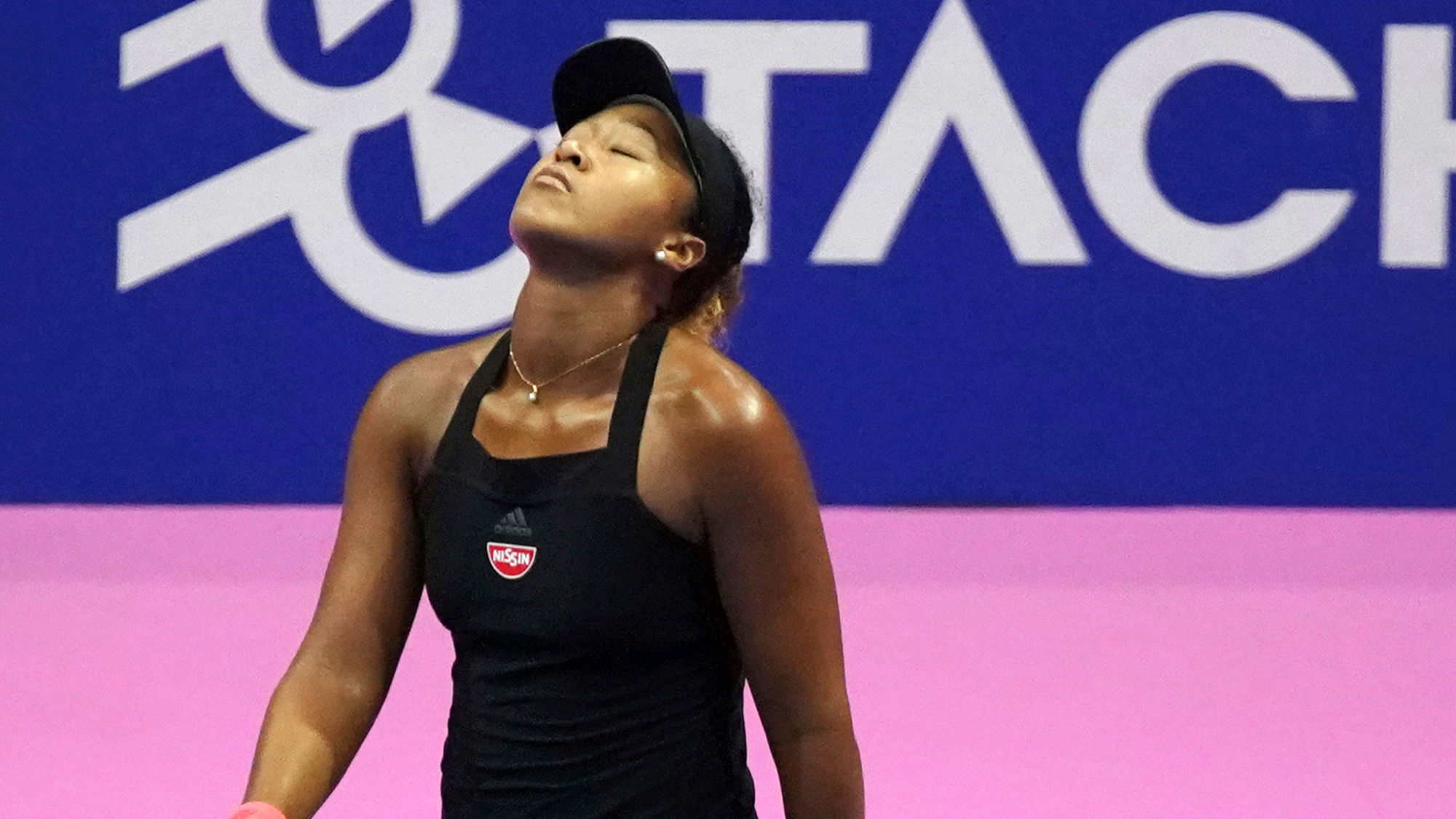 Naomi Osaka’s dominant run came to end in a 6-4, 6-4 loss to fourth-seeded Karolina Pliskova.