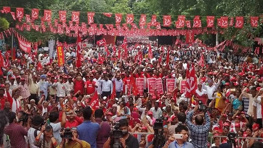 Among the demands being raised by the protesters are debt waivers for farmers, guarantee of minimum wage and stricter enforcement of labour laws.