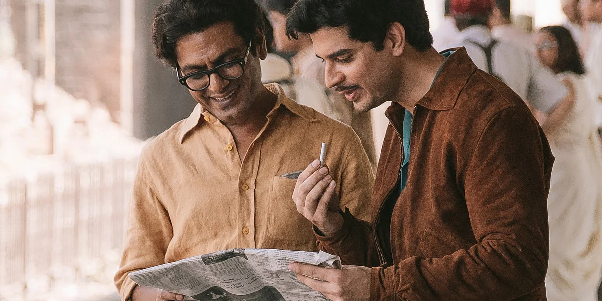 Nawazuddin Siddiqui and Tahir Raj Bhasin in <i>Manto</i>.
