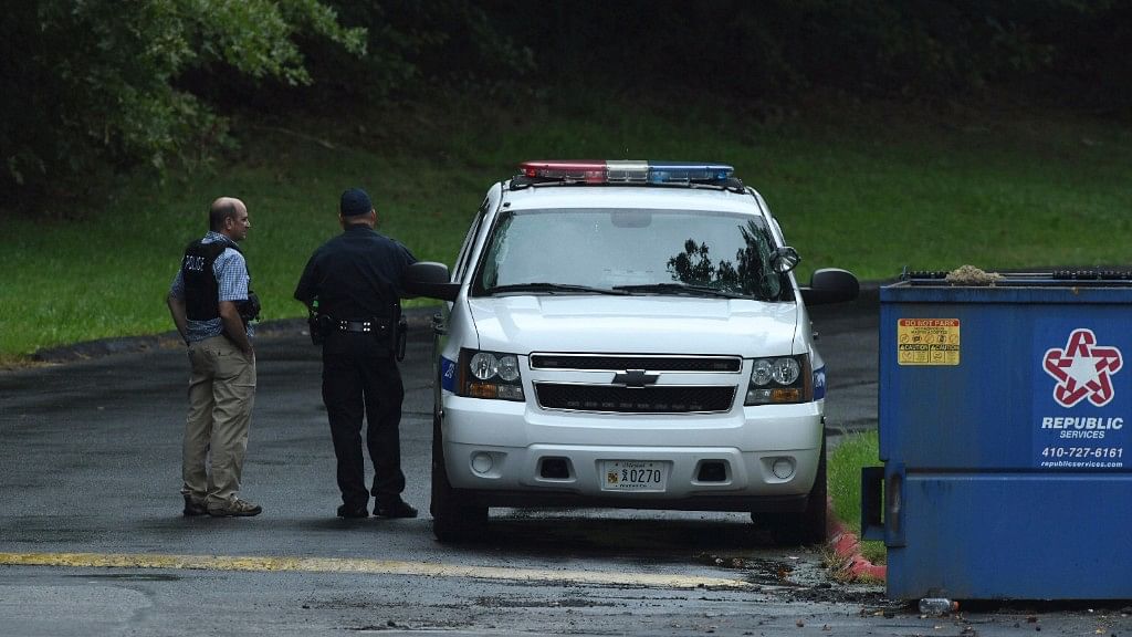Three people have been killed in a shooting in Harford County, Maryland. Picture from the crime scene.&nbsp;