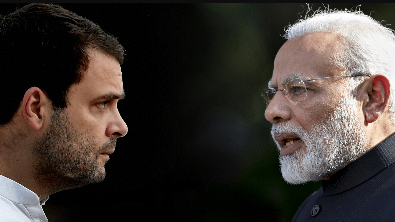 Congress leader Rahul Gandhi and Prime Minister Modi
