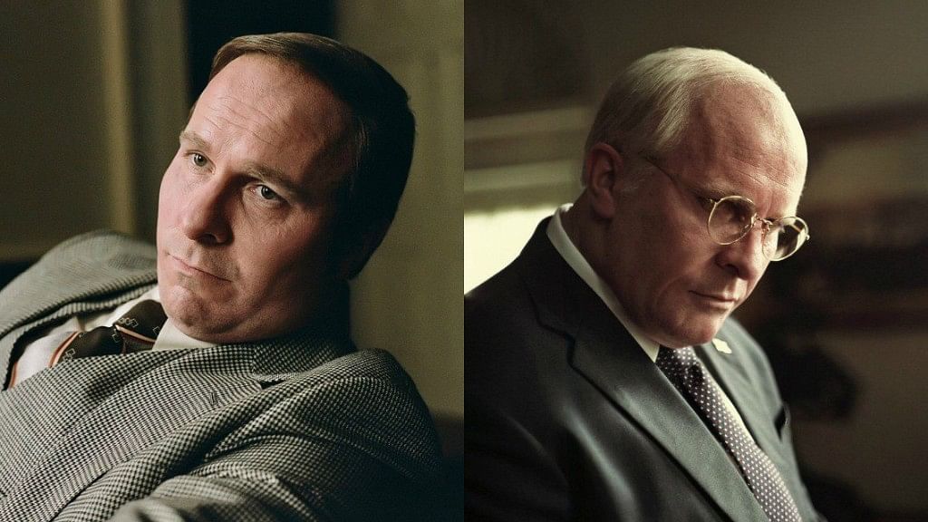 Christian Bale as US Vice President Dick Cheney in <i>Vice</i>. 