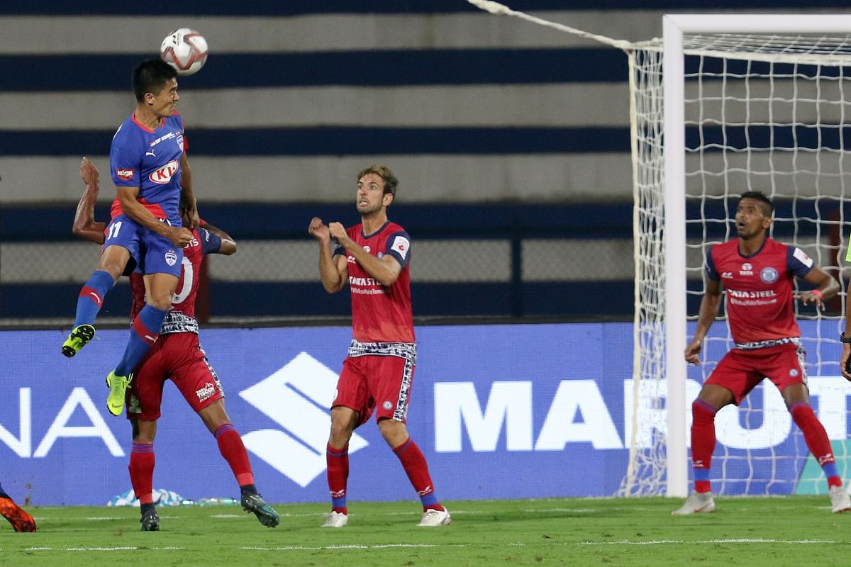 Chhetri’s header gave Bengaluru FC a lead but Cidoncha’s goal in added time denied the hosts a win at home.