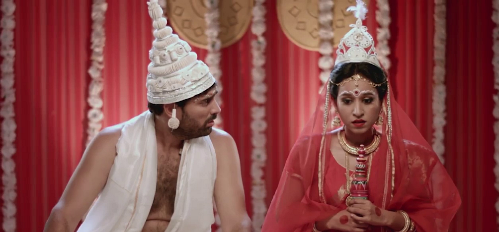 Kunaal Roy Kapur and Tillotama Shome in a still from <i>Side Hero</i>