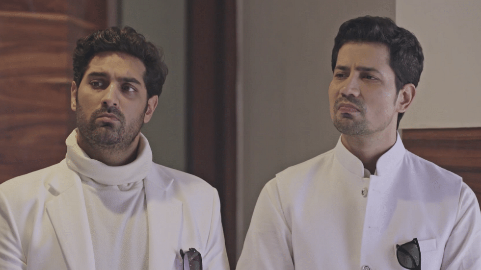 Kunaal Roy Kapur and Sumeet Vyas in one of the stills from the series.&nbsp;