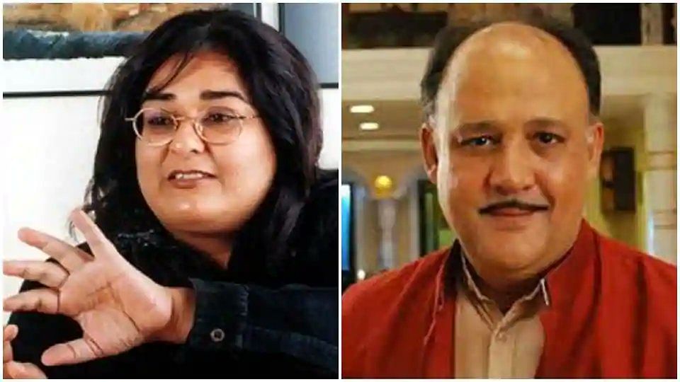 Vinta Nanda (left) could have to undergo a medical test nearly 20 years after she was allegedly raped by Alok Nath (right).