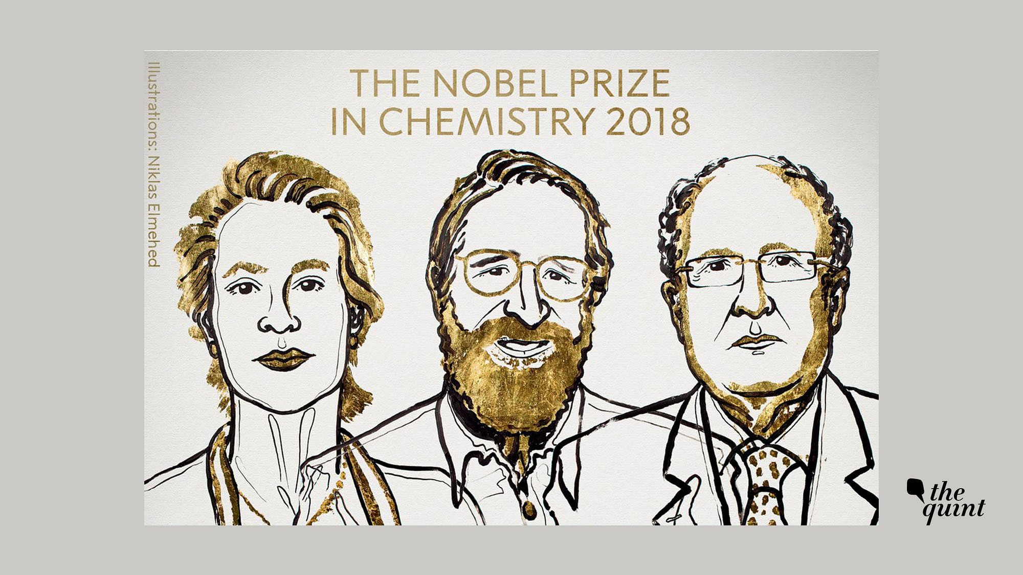 Frances H Arnold , George P Smith and Sir Gregory P Winter won the 2018 Nobel Prize in Chemistry.