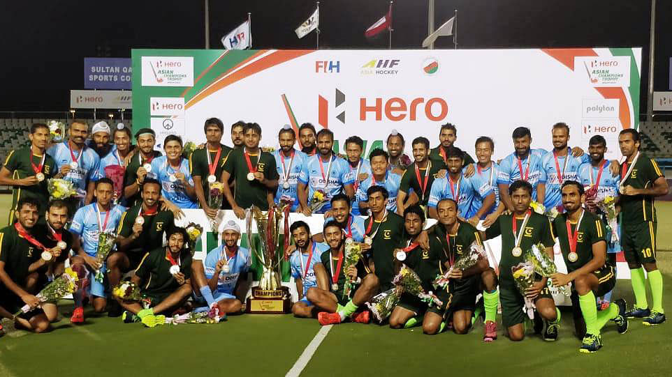 India and Pakistan have been locked in a war of words over how the decision was reached to abandon the Asian Champions Trophy final. 