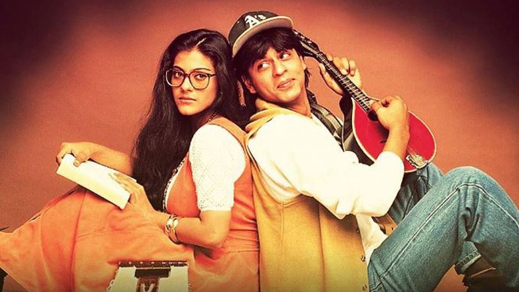 Still from the poster of Dil Wale Dulhania Le Jayenge.&nbsp;