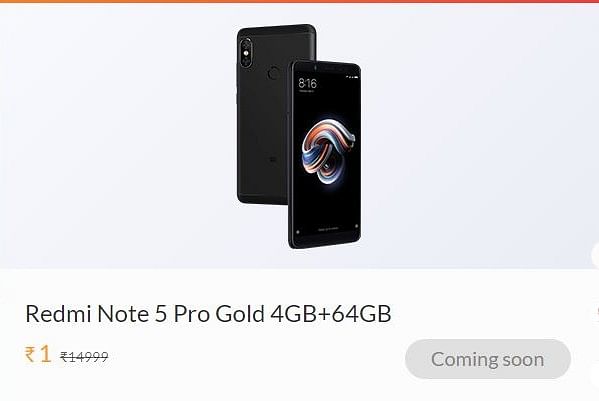 Xiaomi Redmi Note 5 Pro at Rs 1 and Realme 1 at Rs 1,349. Here are some of the crazy discounts available online.