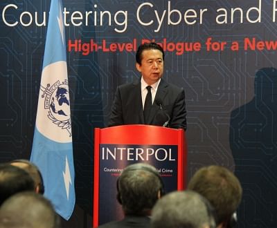 President of the International Criminal Police Organization (Interpol) Meng Hongwei. (Xinhua/Zhang Xuefei/IANS)
