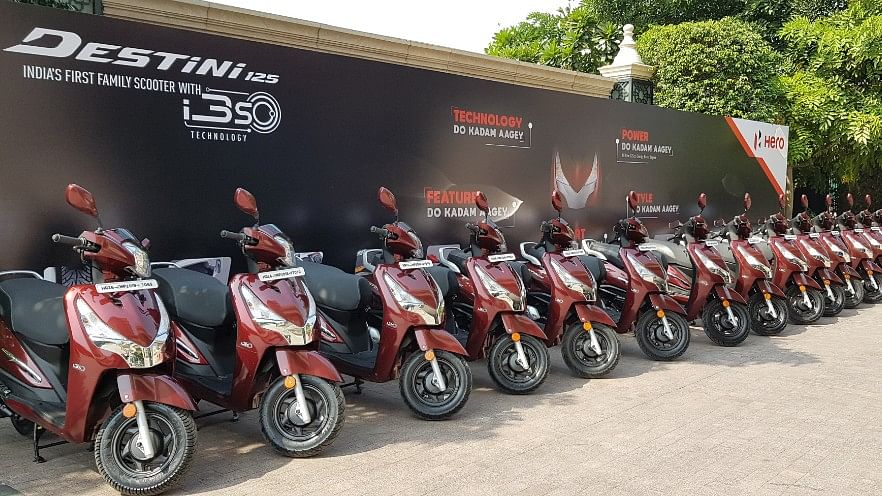 Hero Destini 125 launched. Prices range between Rs 54,650 and Rs 57,500.&nbsp;