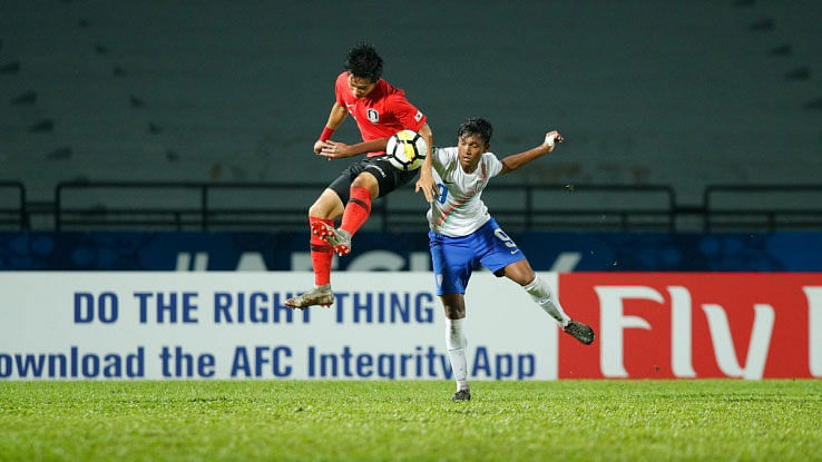 India lost to South Korea in the quarter-final of the AFC U-16 Championship.
