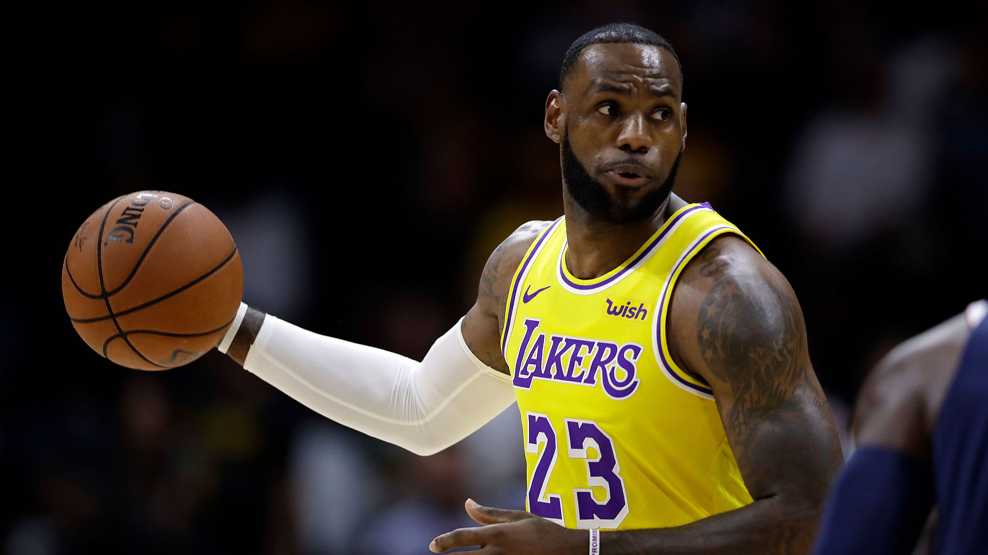 LeBron James simply scoffs at the notion he’s thinking about anything but his day job as he begins the next chapter in one of the greatest careers in NBA history.