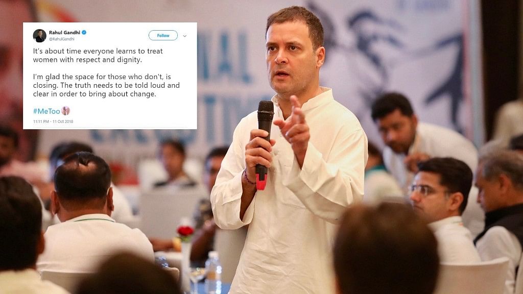 About Time Women Are Treated With Dignity: Rahul Gandhi on #MeToo