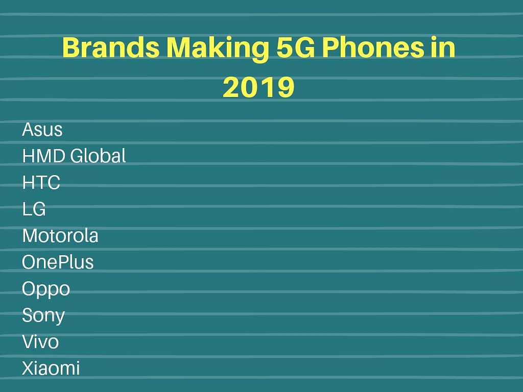 Top mobile-phone makers will partner with Qualcomm to come out with 5G devices in 2019. 