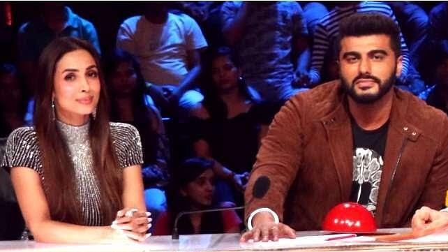 Malaika and Arjun on the judges panel for ‘India’s Got Talent’.&nbsp;
