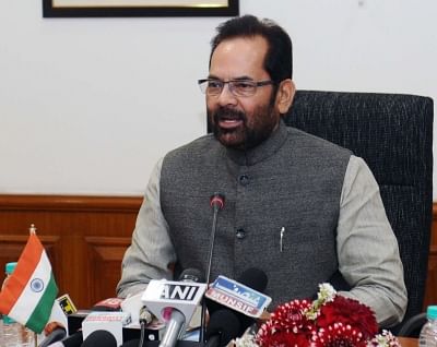 Union Minister of State for Minority Affairs (Independent Charge) and Parliamentary Affairs Mukhtar Abbas Naqvi. (File Photo: IANS)
