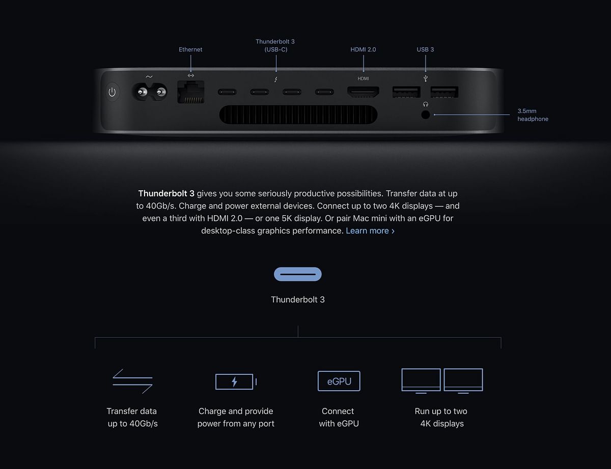Apple launched the new Mac Mini starting at $799. It comes with up to 64GB of DDR4 RAM.