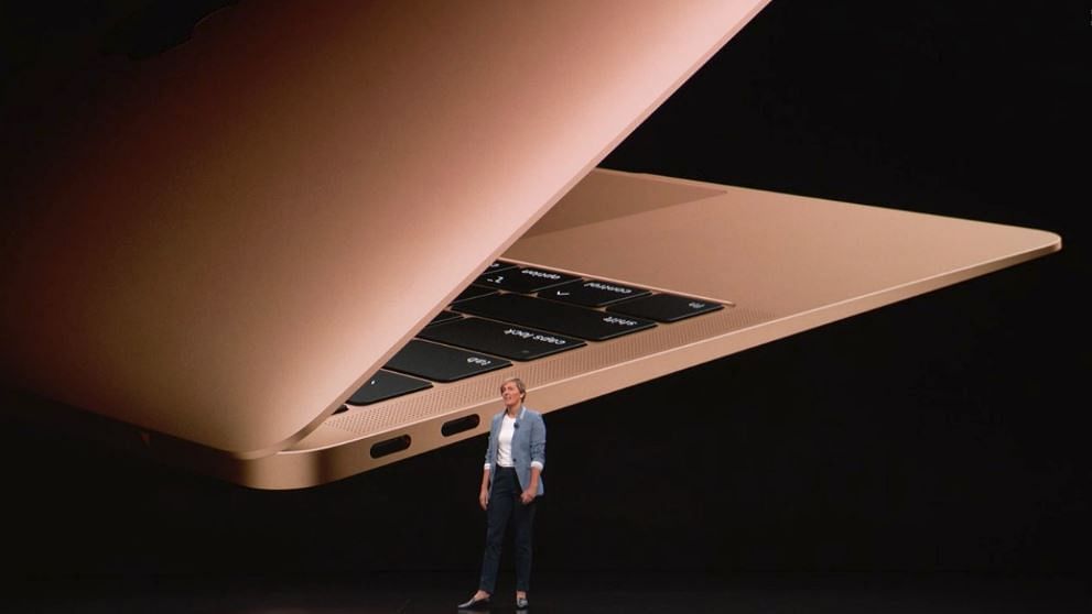 The MacBook Air, has been given a retina display, a TouchID, a Force Touch track pad and the latest processors.