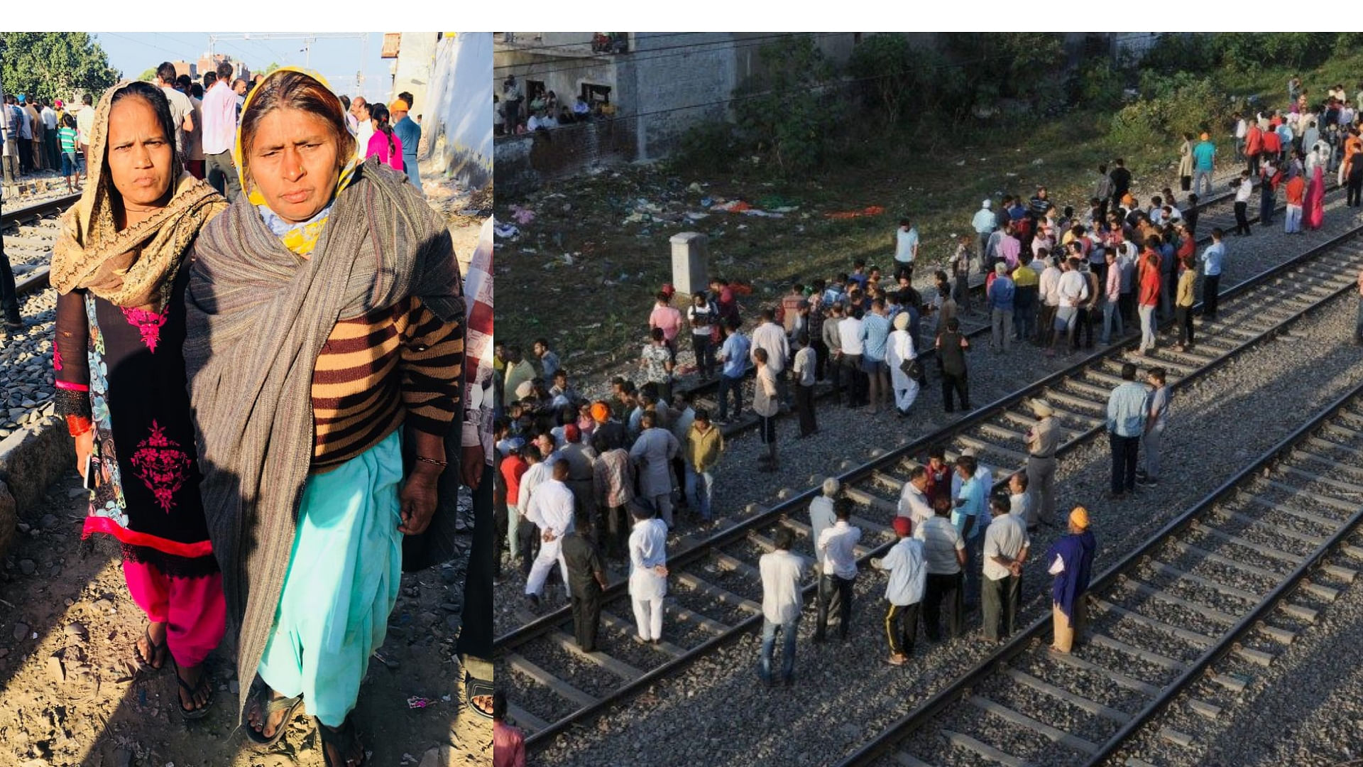 Walking on the tracks is 60-year-old Rekha telling people how her nephew, Aashu, looked.