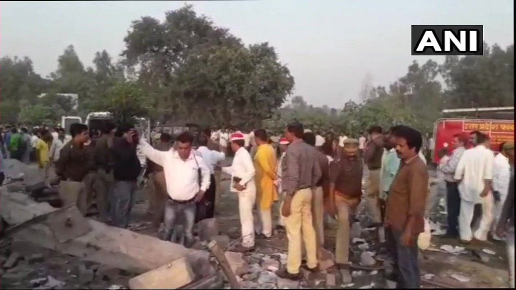 At least 8 people were killed and 3 left injured in an explosion in a firecracker factory in UP’s Budaun district.