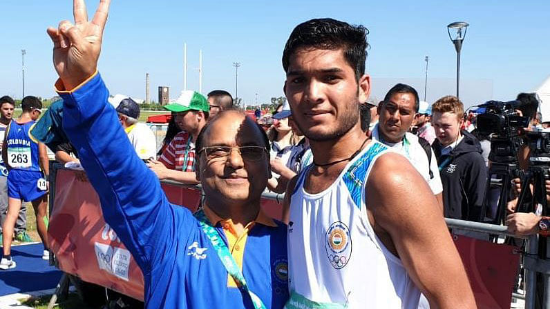 India’s Suraj Panwar clinched a silver in men’s 5000m race walk event