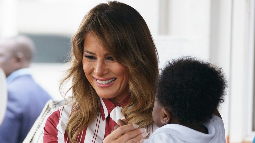 File image of Melania Trump from  a five-day tour of Africa.
