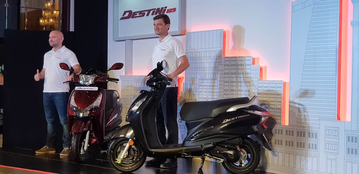 The Hero Destini 125 is priced between Rs 54,650 and Rs 57,500 across two variants. 