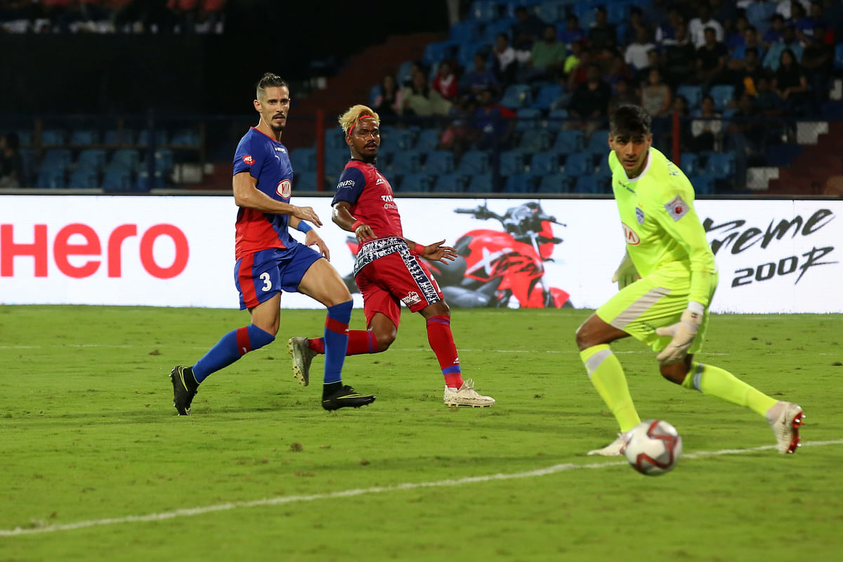 Chhetri’s header gave Bengaluru FC a lead but Cidoncha’s goal in added time denied the hosts a win at home.