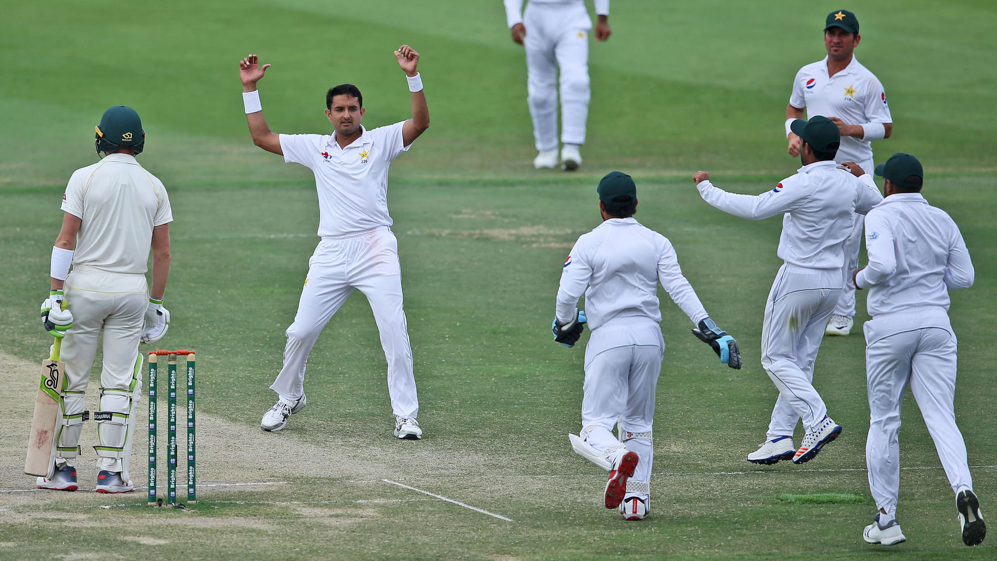 Seamer Mohammad Abbas grabbed a match haul of 10-95 as Pakistan recorded an emphatic 373-run victory over Australia in the second Test.