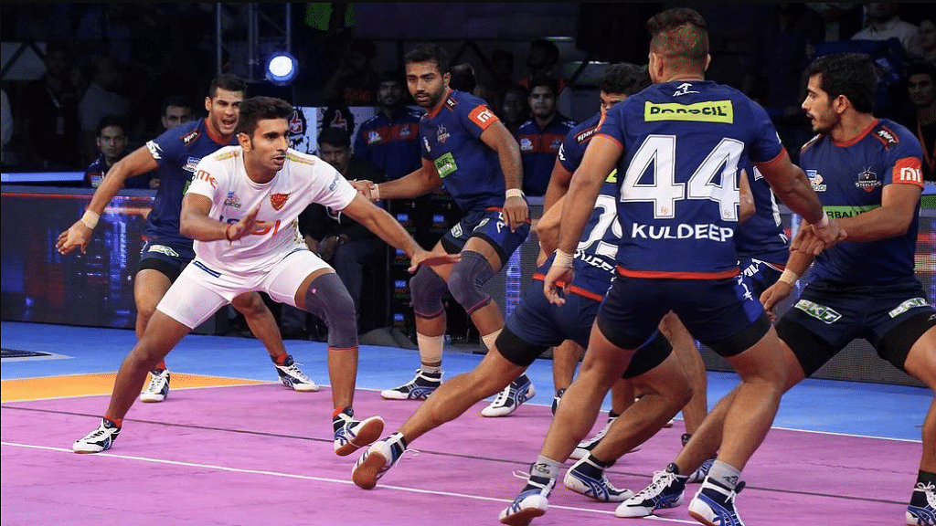 Haryana Steelers ended their home leg with a hard-fought 34-31 win over Dabang Delhi KC in the Pro Kabaddi League.