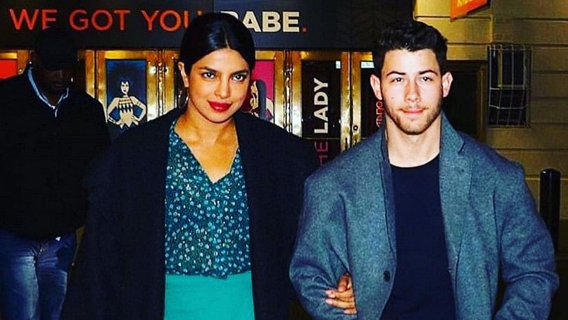 Priyanka Chopra with fiance Nick Jonas.