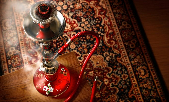 Representational image of a hookah. 