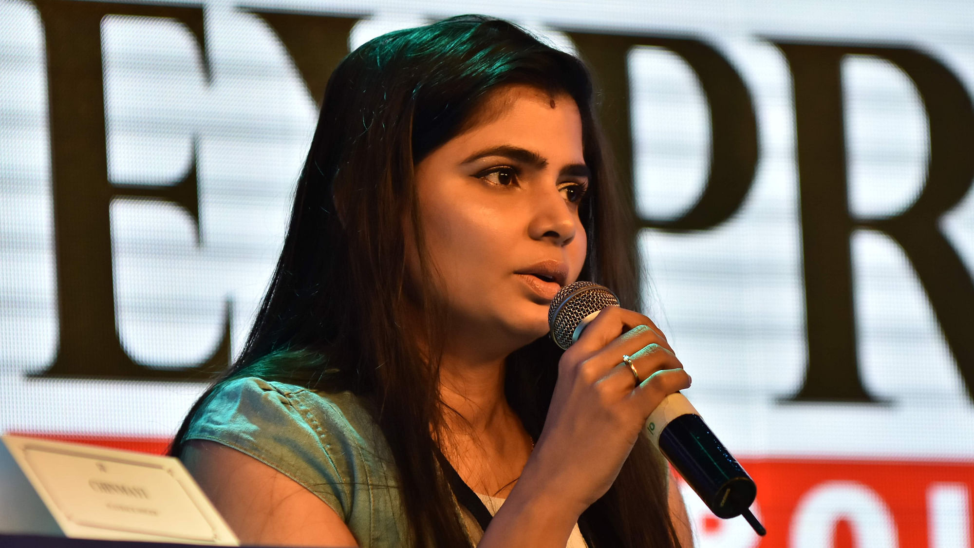 Earlier this year, Chinmayi made allegations of sexual misconduct against lyricist Vairamuthu &amp; supported women who spoke up against Radha Ravi who heads the Dubbing Artistes Union.