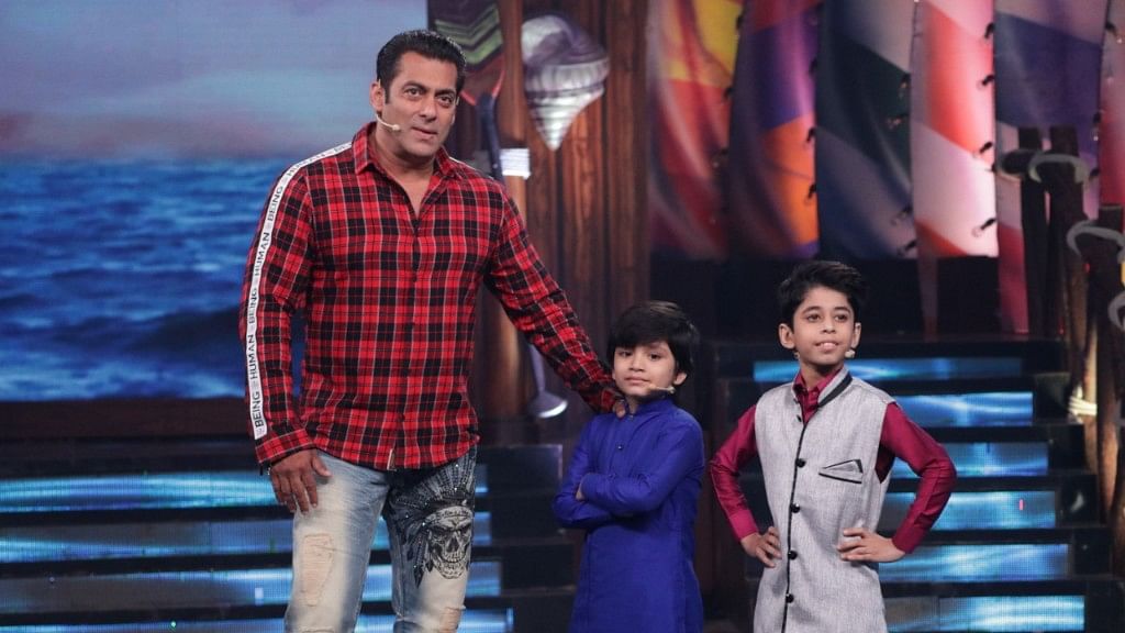 Salman Khan with his celeb guests on <i>Bigg Boss Weekend Ka Vaar.</i>