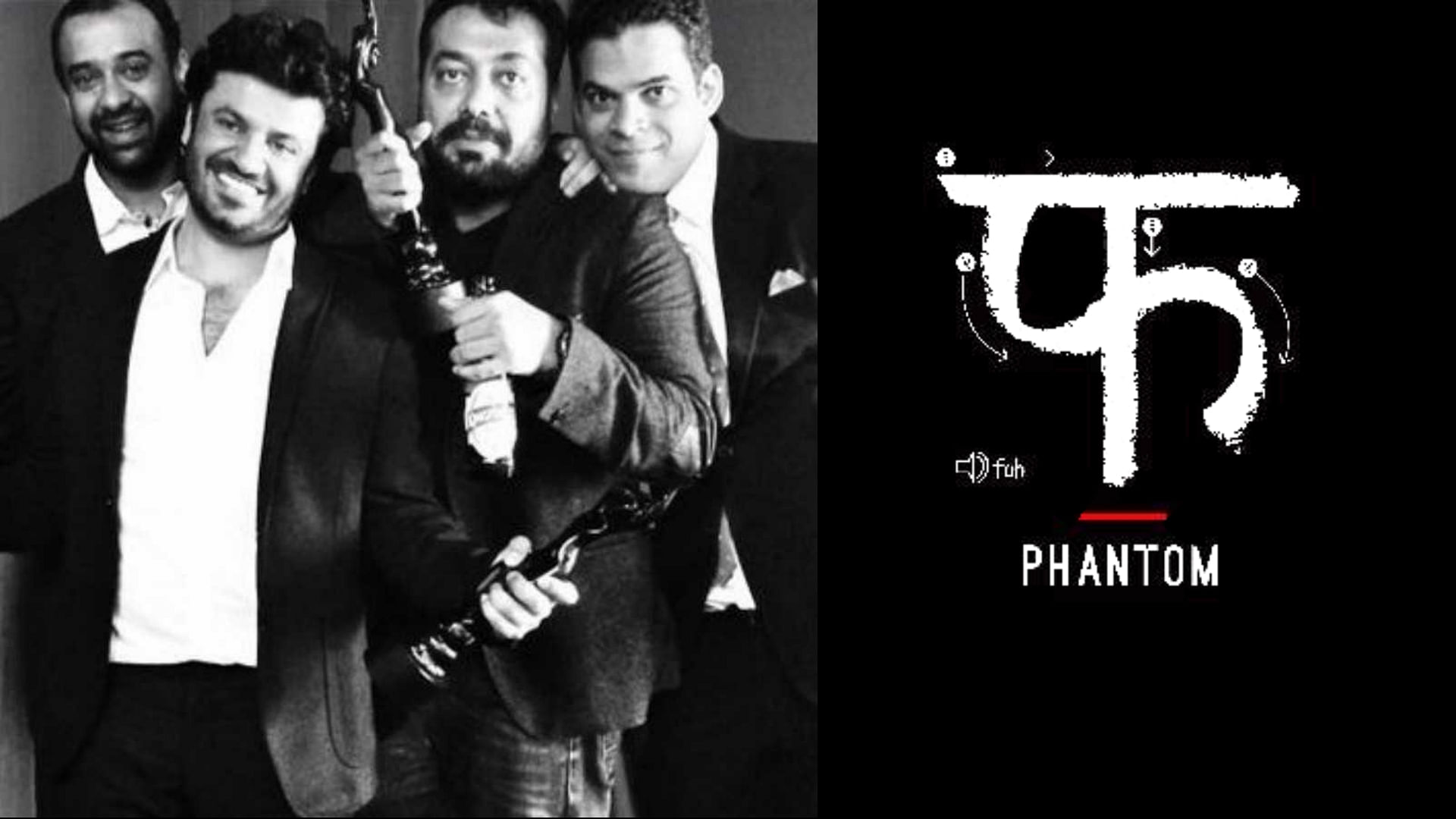 Madhu Mantena, Vikas Bahl, Anurag Kashyap and Vikramaditya Motwane - the men behind Phantom.&nbsp;