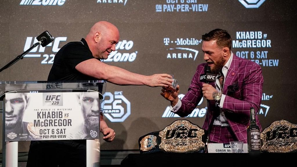 Conor Mcgregor in press conference on 21 September 2018.