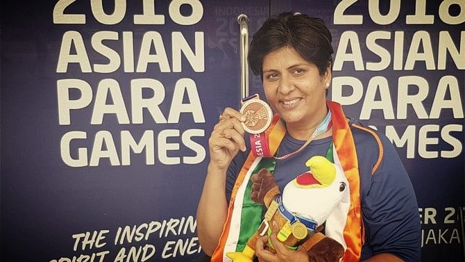 Deepa had earlier won a bronze in women’s F 53/54 javelin throw event.