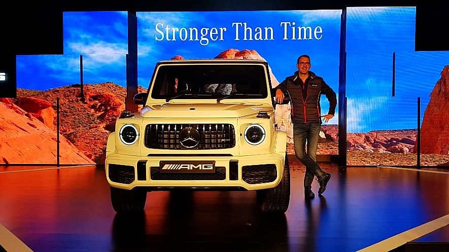 Michael Jopp, Vice-President, Sales &amp; Marketing, Mercedes-Benz India at the launch of the 2018 Mercedes-AMG G63. 