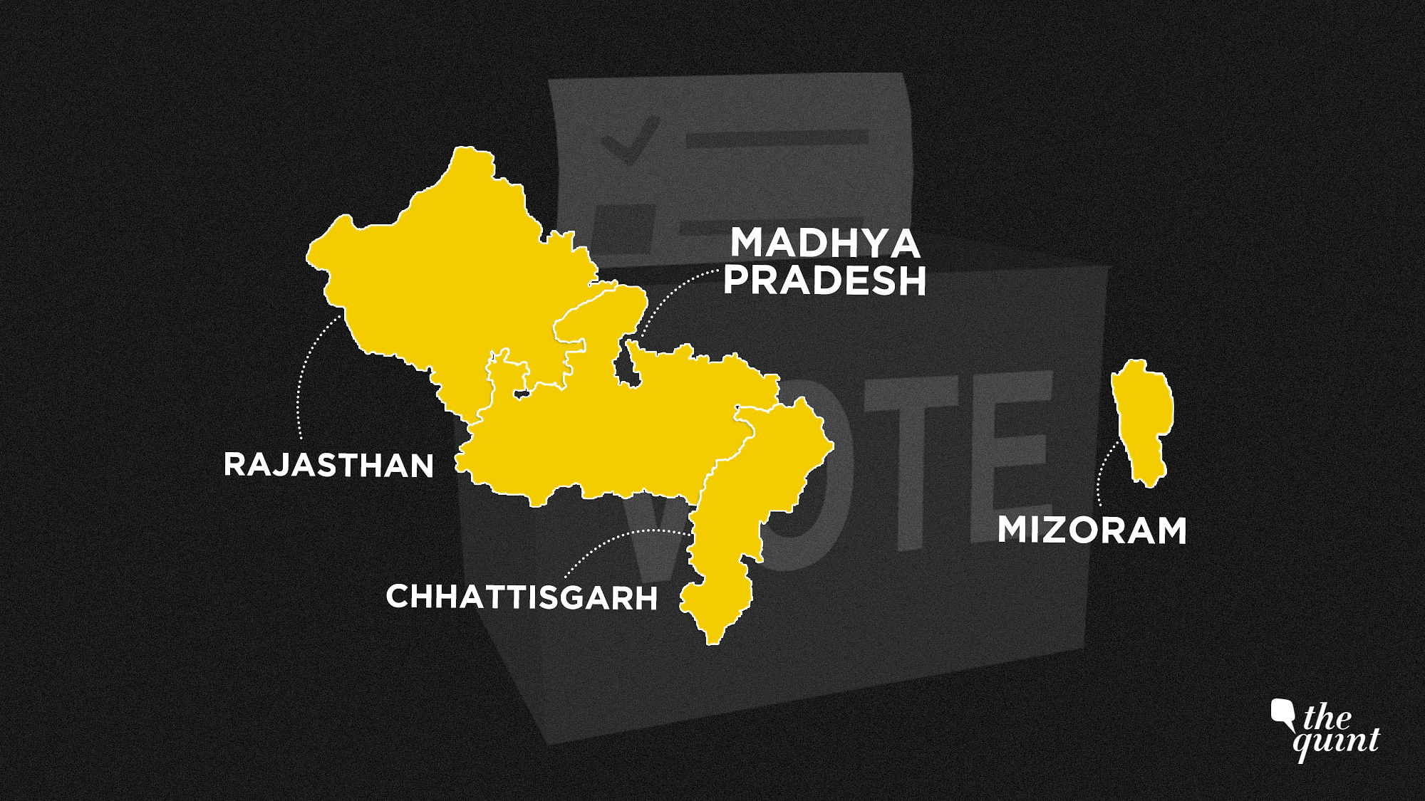 The Election Commission is likely to announce the dates of Assembly elections in Madhya Pradesh, Rajasthan, Chhattisgarh, and Mizoram on Saturday, 6 October.