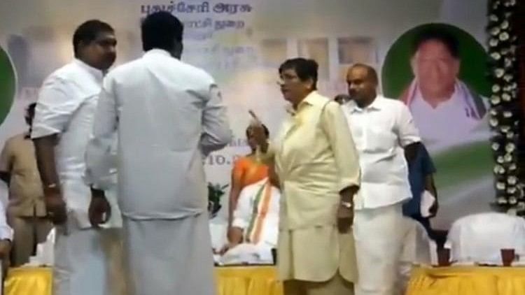 Kiran Bedi had asked the MLA’s microphone to be switched off because he was speaking beyond his allotted time at a function in Puducherry.